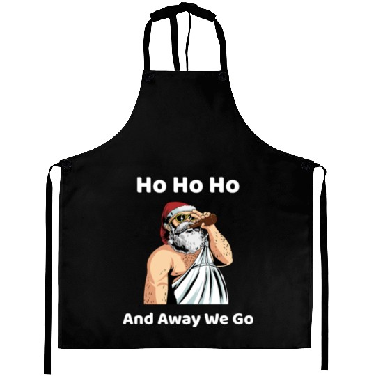 Ho Ho Ho And Away We Go Aprons