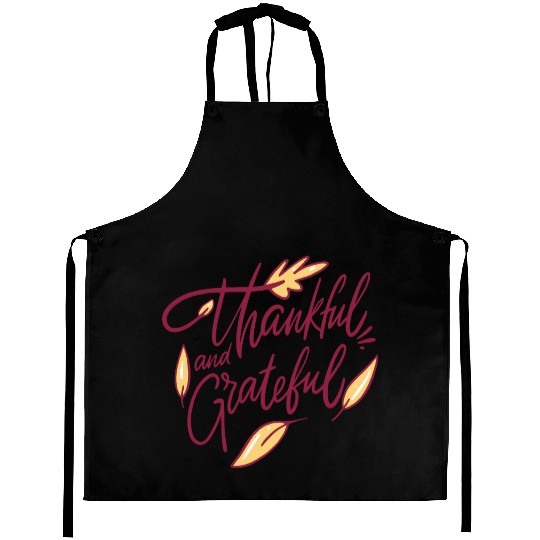 Heartfelt Gratitude: Thankful & Grateful Aprons