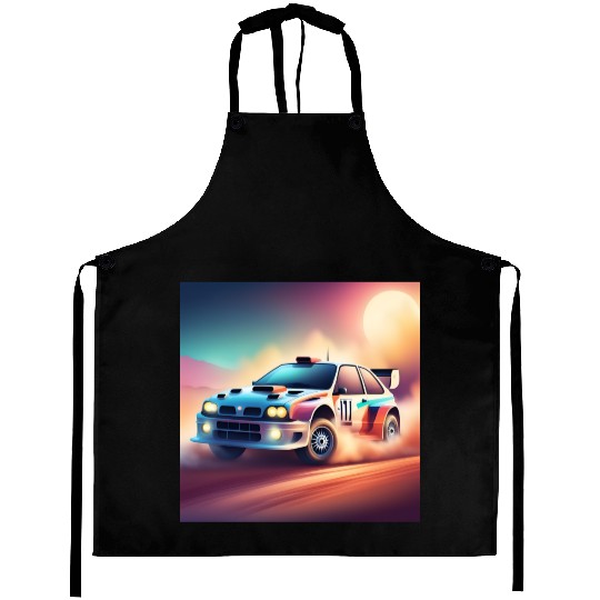 Vintage Rally Car Aprons
