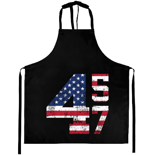 45 47 President Donald Trump Aprons