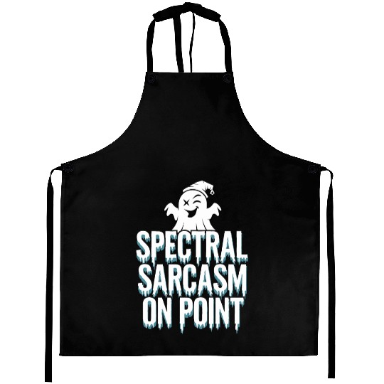 Paranormal Comedy Funny Ghost Humor Lighthearted Aprons