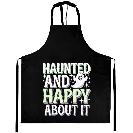 Paranormal Comedy Funny Ghost Humor Lighthearted Aprons
