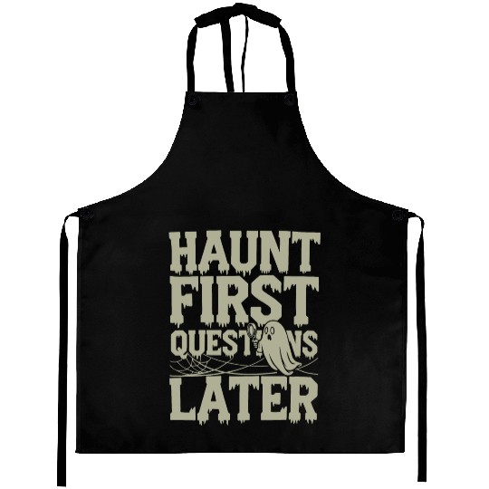 Paranormal Comedy Funny Ghost Humor Lighthearted Aprons