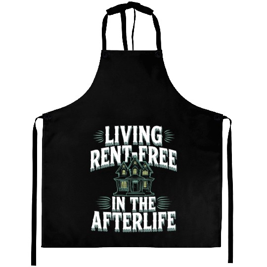 Paranormal Comedy Funny Ghost Humor Lighthearted Aprons