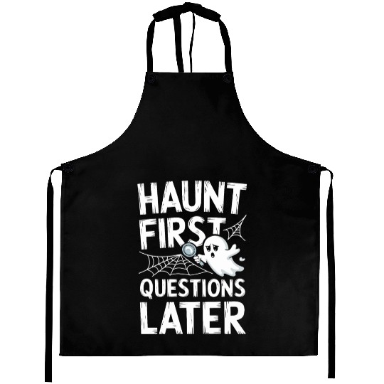 Paranormal Comedy Funny Ghost Humor Lighthearted Aprons