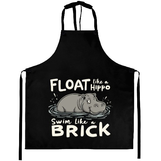 Hippo Humor Sarcastic Quotes Funny Wildlife Aprons