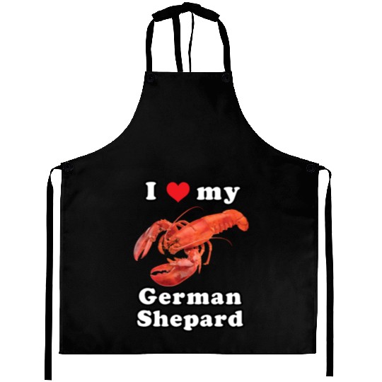 I Love My Getman Shepard Funny Meme Aprons