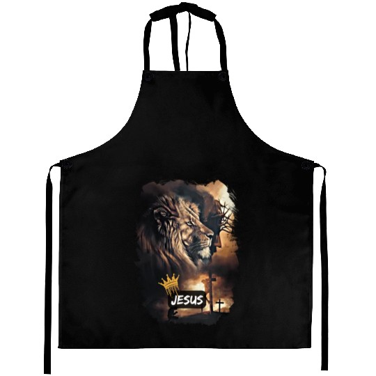 lion of judah - jesus Aprons