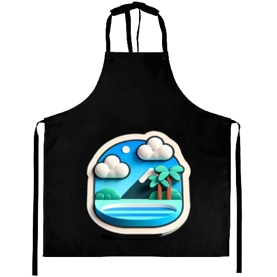 Blue sky with cloud Aprons