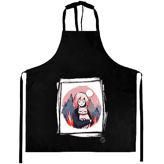 Girl with a Cat Aprons