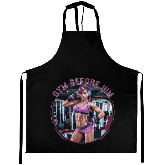 Gym Before Him for a Sporty women Aprons