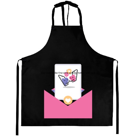 Getting Better with Age Valentine Day Aprons