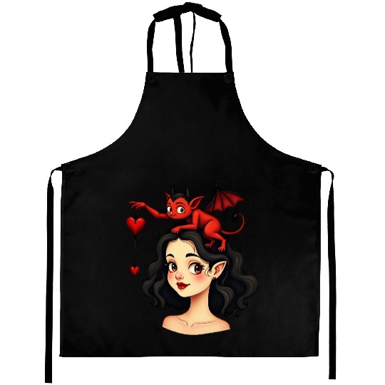 Love devil Aprons