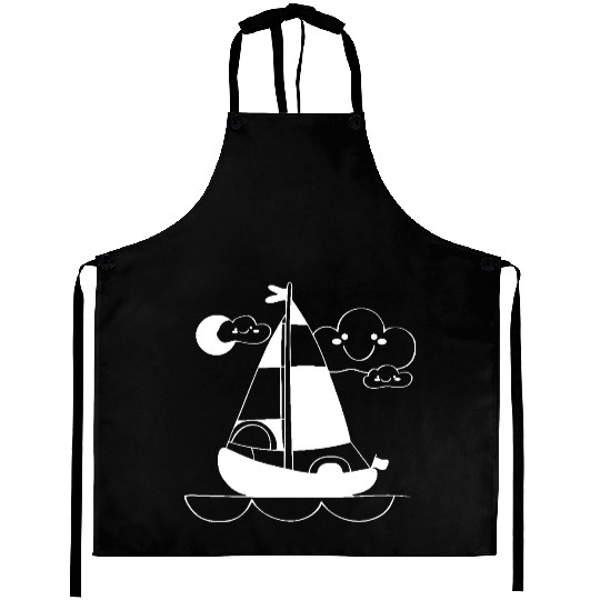 Cartoon Sailing Aprons
