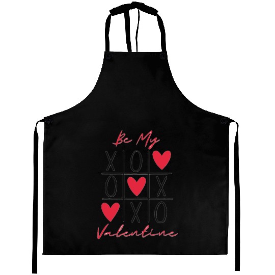Be My Valentine Tic Tac Toe Aprons