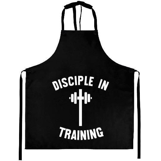 Disciple in training barbell Aprons