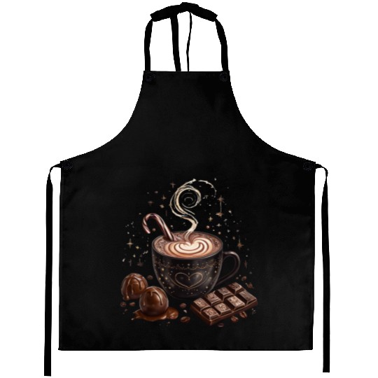 Cozy Hot Chocolate with Sweet Treats Aprons