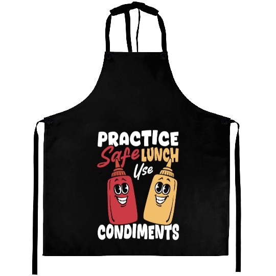 Condiment Practice Safe Lunch Use Condiments Aprons
