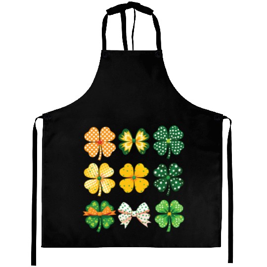 Shamrock and Bows Aprons