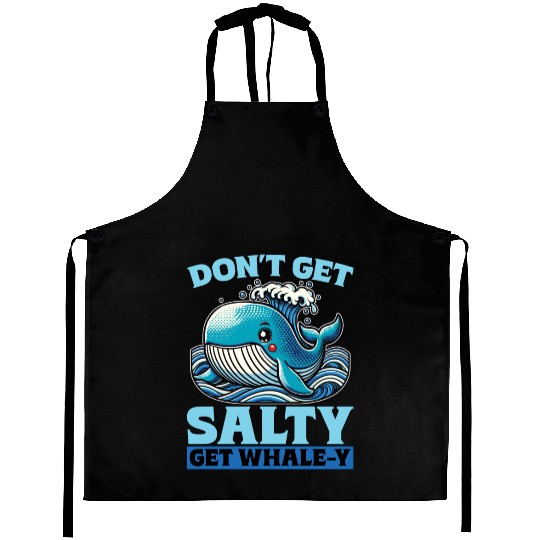 Whale Watching Don't Get Salty Get Sea Creatures Aprons