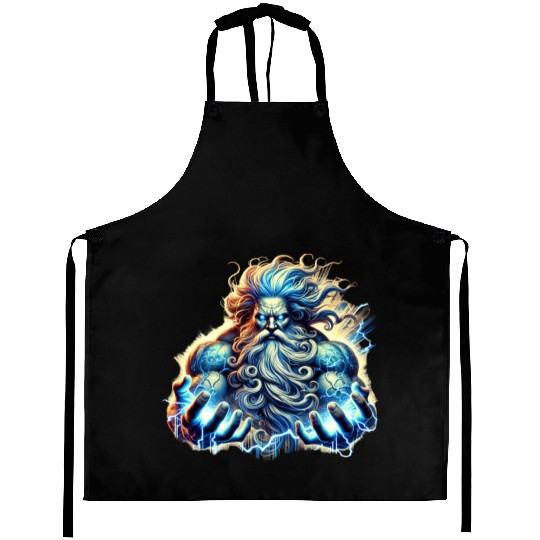 The Greek God Zeus with Lightning Aprons