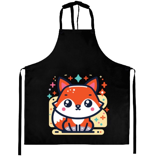 Cute Little Fox 1 Aprons