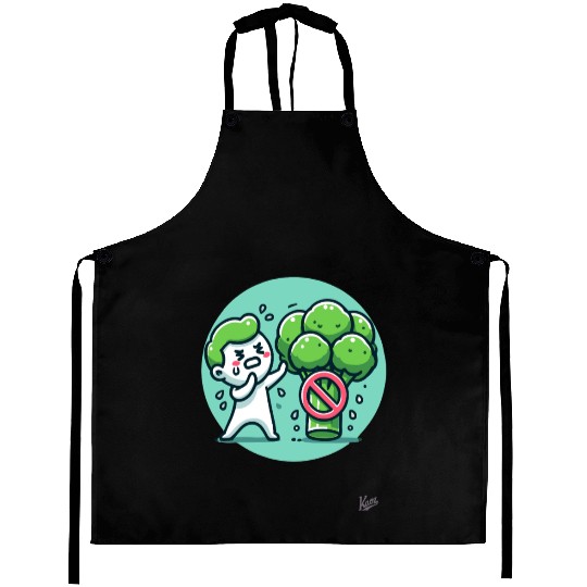 No Broccoli – Funny Anti-Veggie Design Aprons