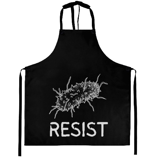 Bacteria Resist Design – Microbiology Science Art Aprons