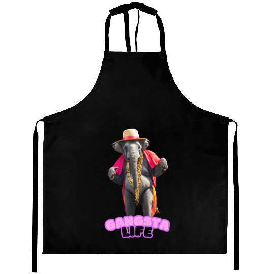 Gangsta Life Elephant 3 Aprons
