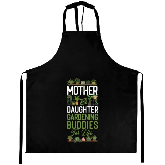 Plant Lover Gardening Mom Daughter Aprons