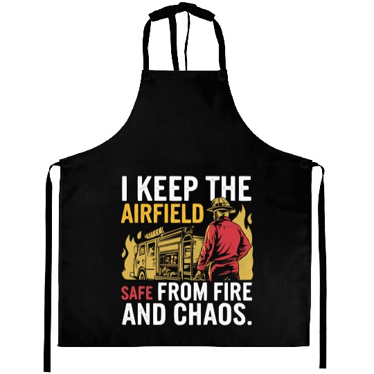 Airport Firefighter Fire Rescue Fireman Firewoman Aprons