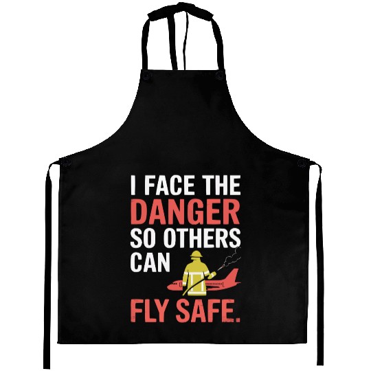 Airport Firefighter Fire Rescue Fireman Firewoman Aprons
