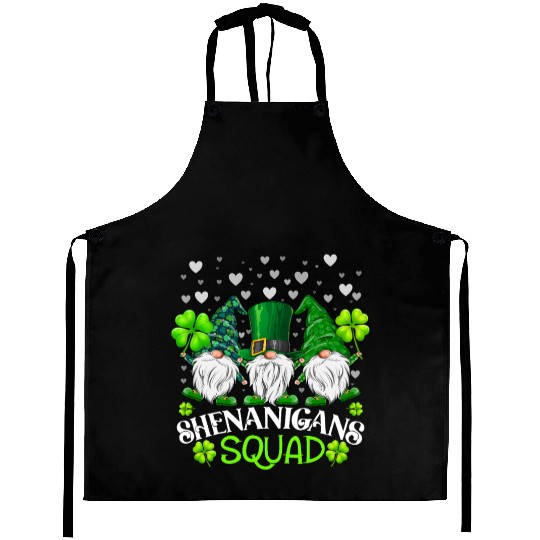 Shenanigans Squad St Patricks Day Gnomes Irish Aprons