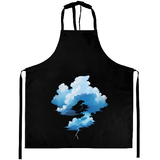 Blue Storm Clouds Aprons