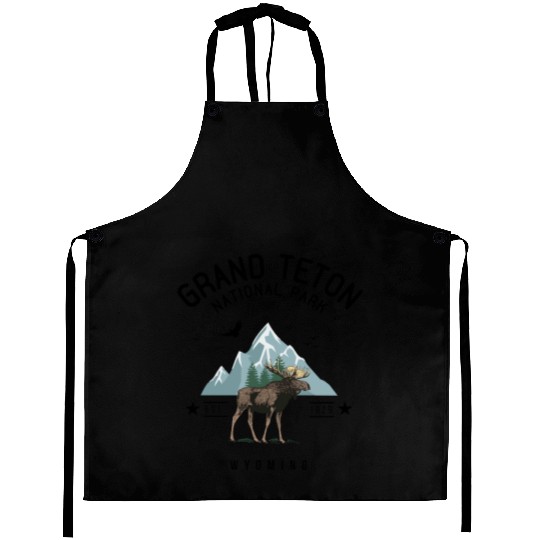 Grand Teton National Park Est. 1929 Wyoming Aprons