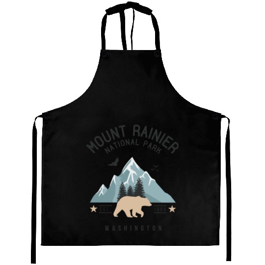 Mount Rainier National Park Est. 1889 Washington Aprons