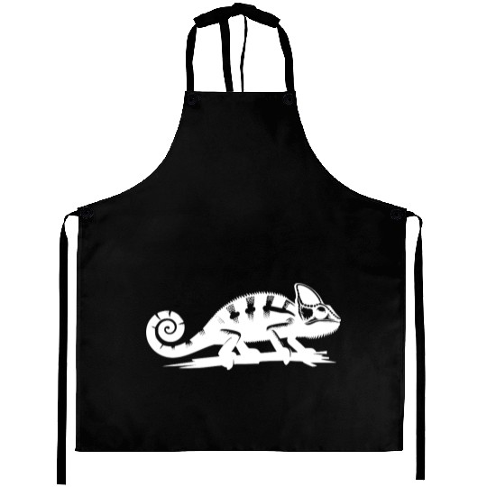 Small Chameleon Dragon With Curled Tail Aprons