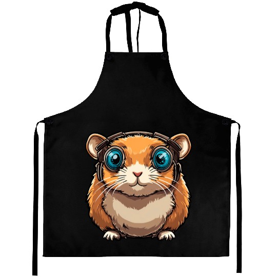 Cyborg Hamster Aprons