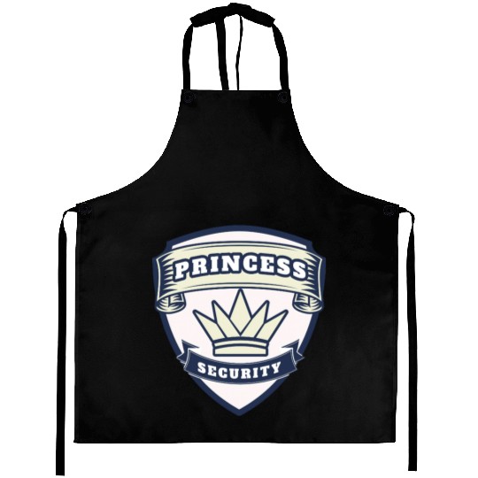 princess security birthday Aprons