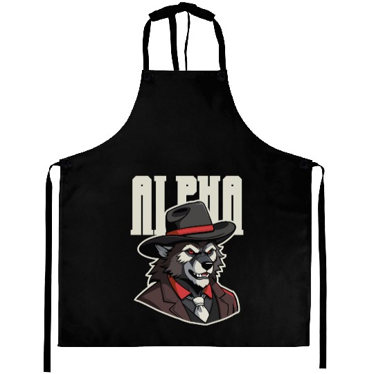 Alpha Wolf – No Beta Behavior Aprons