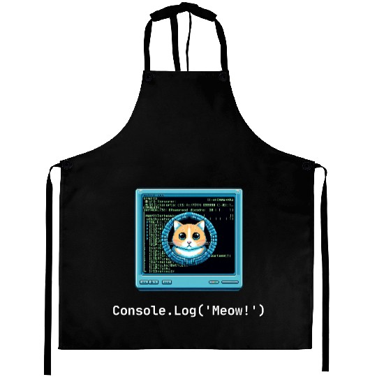 Console.Log('Meow!') Cat Coding Aprons