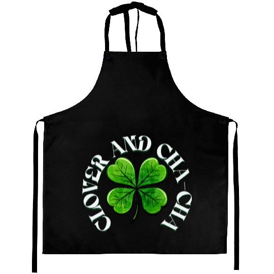 Clover Cha Cha 4-Leaf AI Clover Design Aprons