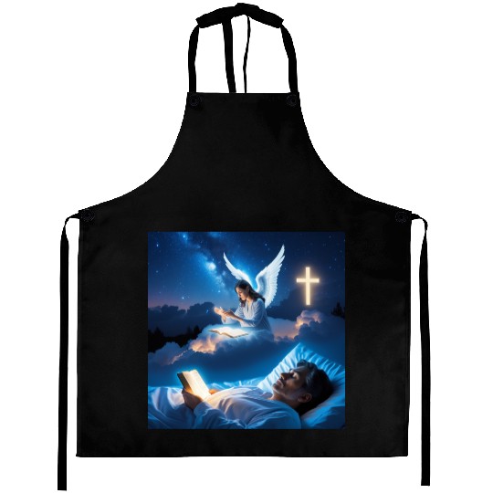 Ángel Guardián Velando el Sueño Aprons