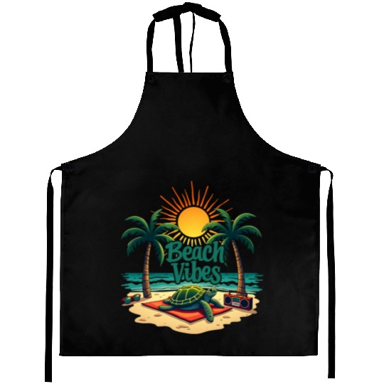 Beach Vibes Turtle Aprons