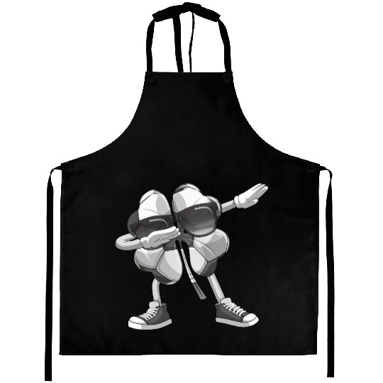 Dabbing Soccer Shamrock St Patricks Day Aprons