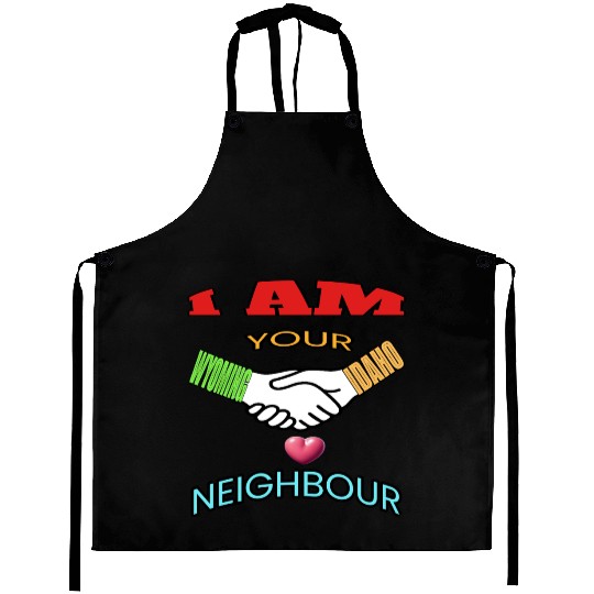 I AM YOUR NEIGHOUR WYOMING AND IDAHO Aprons