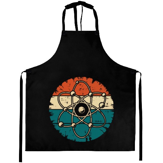 Retro Atom Art Biology Physics Chemistry Science Aprons