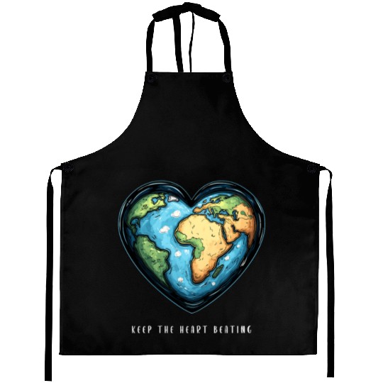Keep the Heart Beating Environment Earth Day Earth Aprons