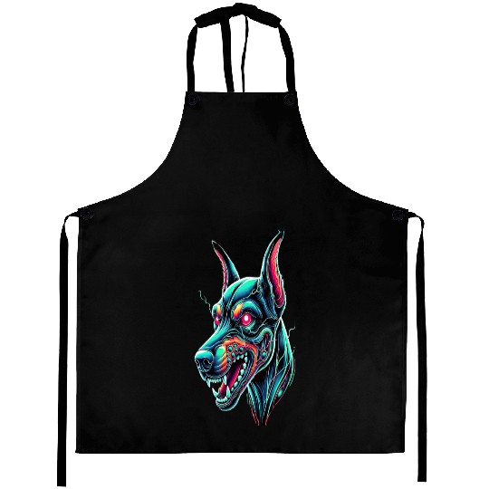 7D2D Inspired Neon Zombie Dog Aprons