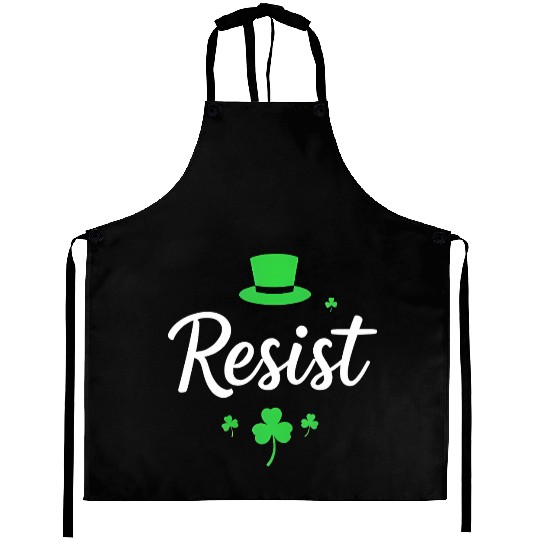 Resist and Celebrate St. Patrick’s Day Aprons